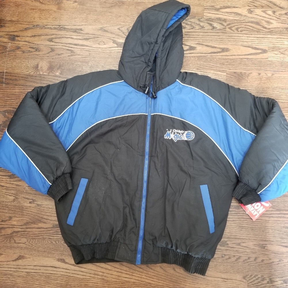 NWT VTG Orlando Magic Size Large Puff Jacket